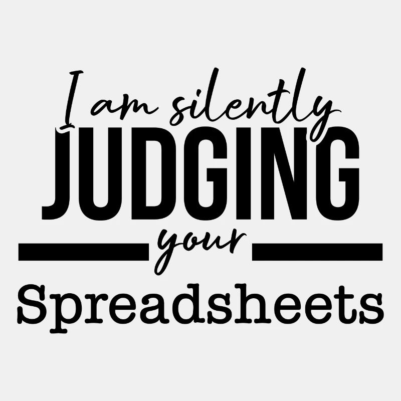 Je vous juge silencieusement comptable Spreadsheets