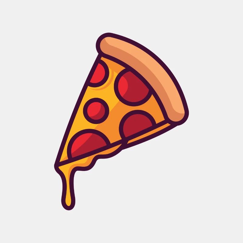 leckeres pizza stück