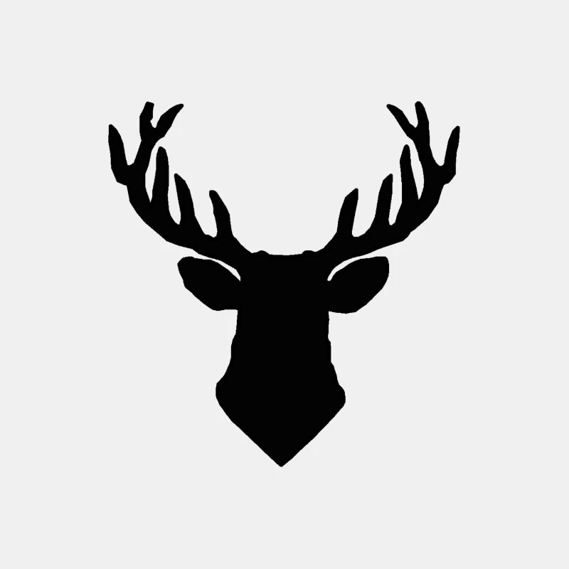 Hirschgeweih schwarz