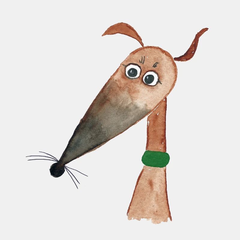 Whippet fawn mit Maske