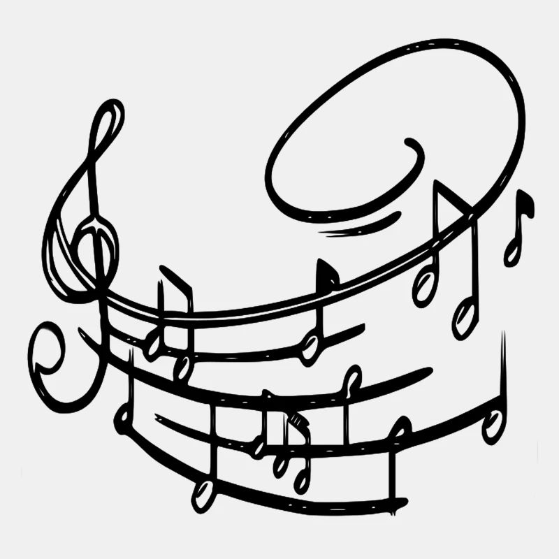 Notes de musique black peppy