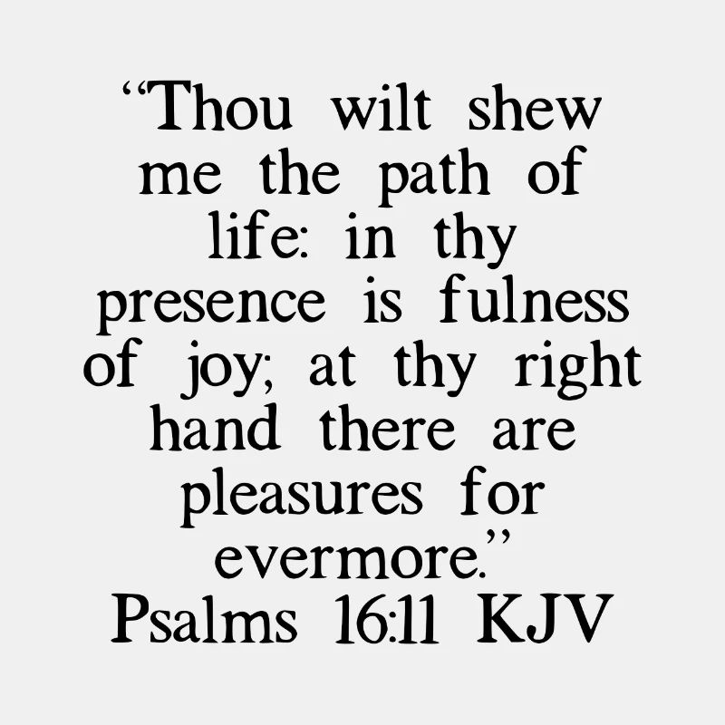 Psalmen 16:11 King James Version