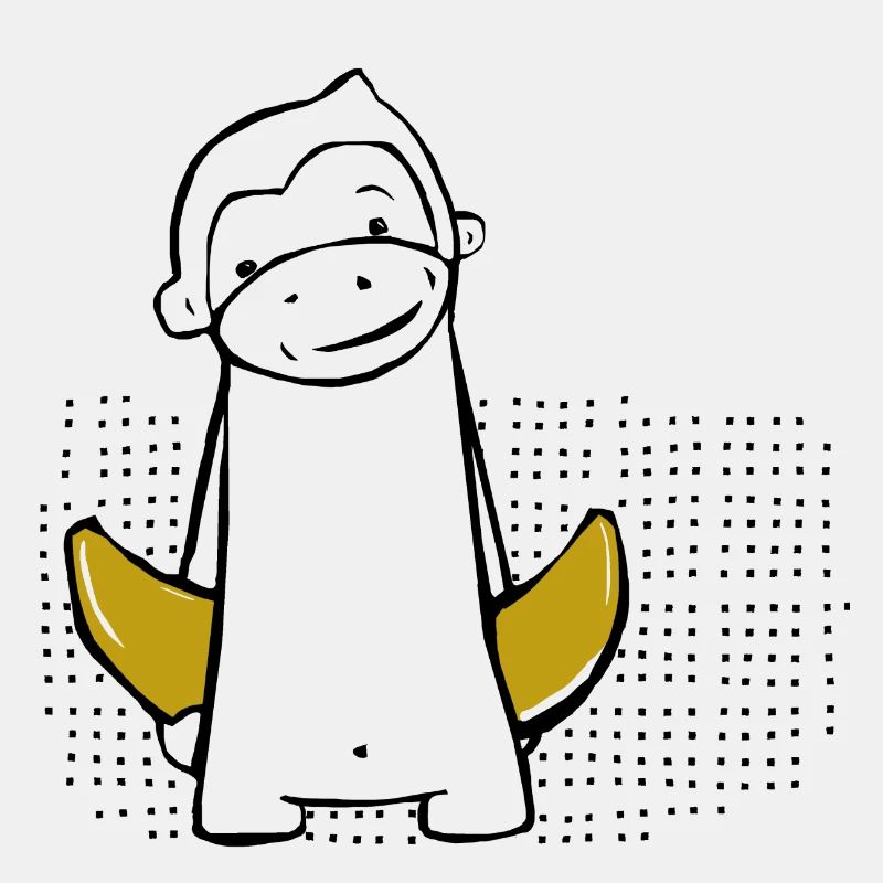 Affe mit Banane