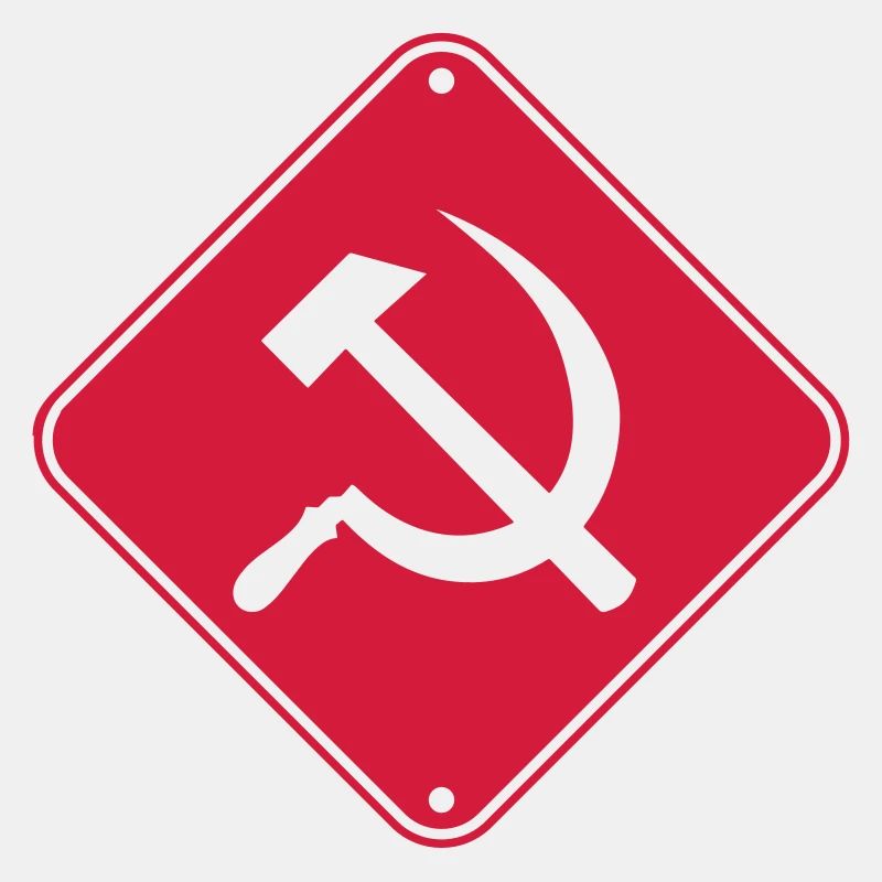 Warnung Kommunismus Schild