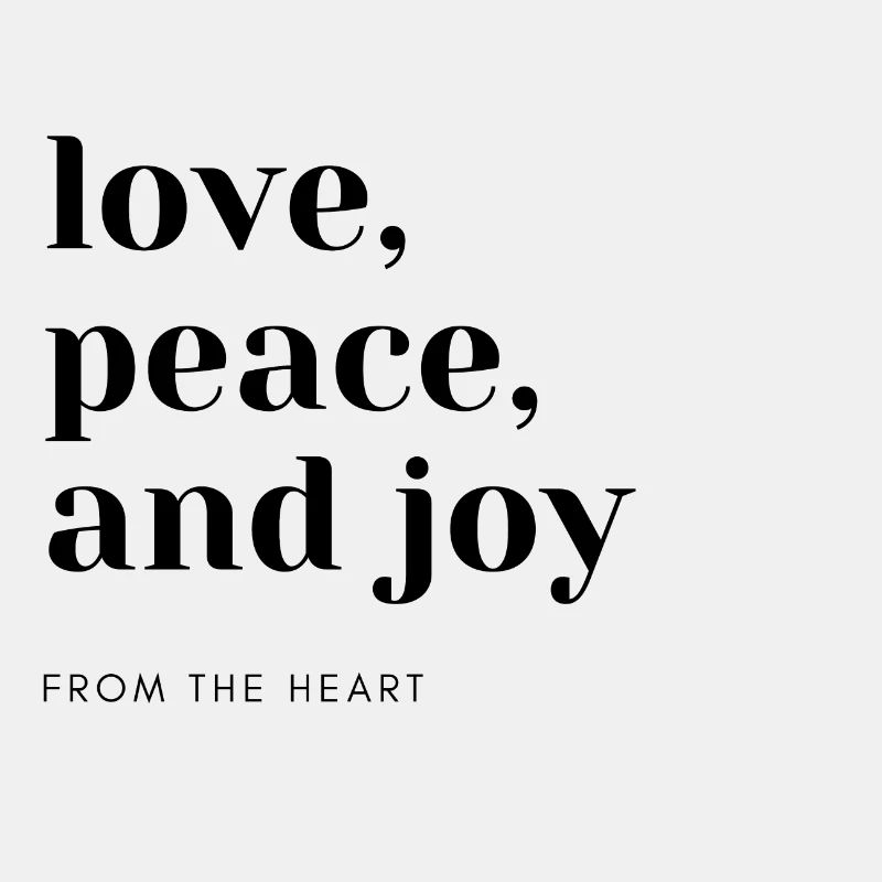 liebe Frieden und Freude
