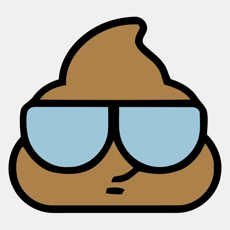 Emoji poop coole Gläser