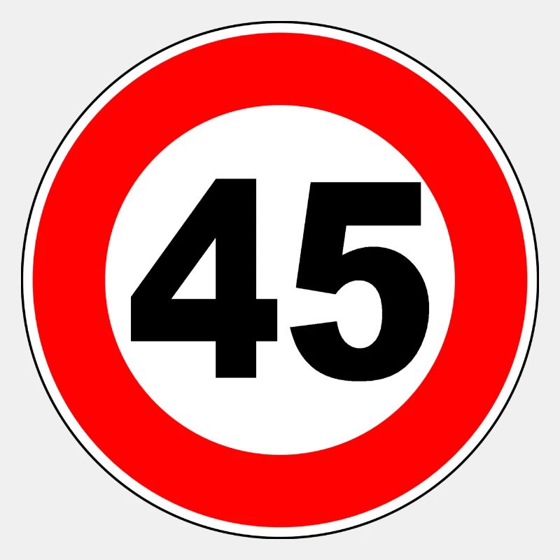 45e anniversaire - 45 - Célébration - Panneau de signalisation