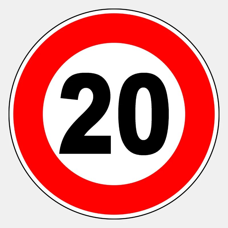 20. Geburtstag - 20 - Feier - Straßenschild