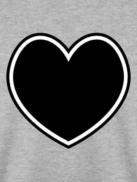 Herz black outline