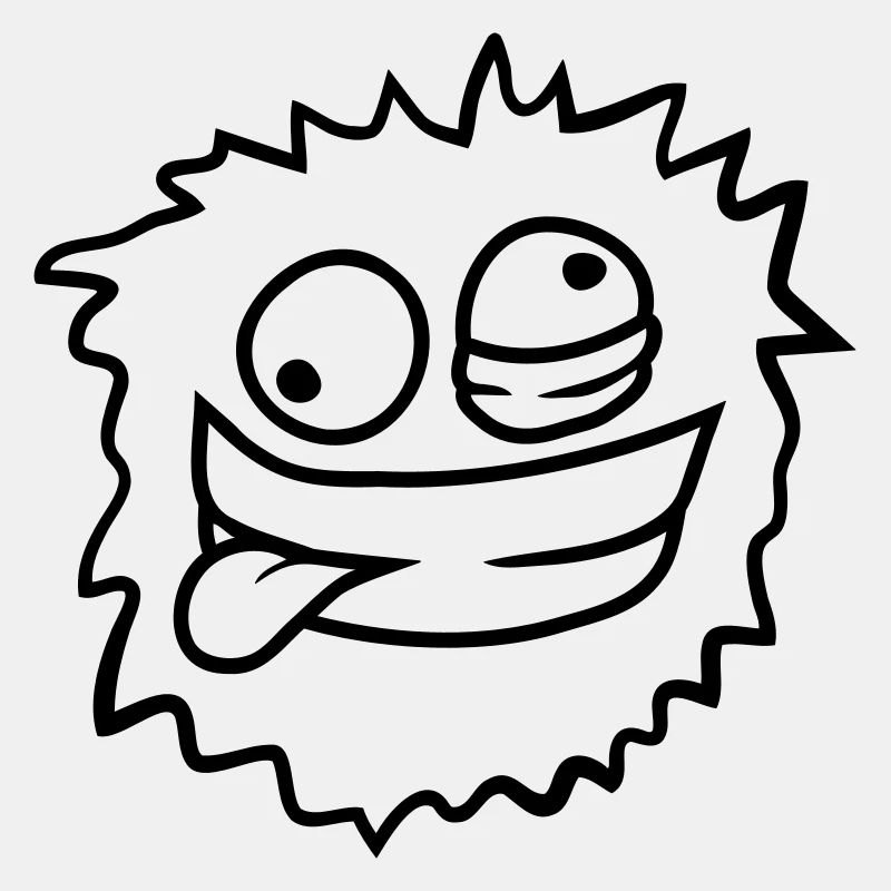 Gesicht Haariges Monster