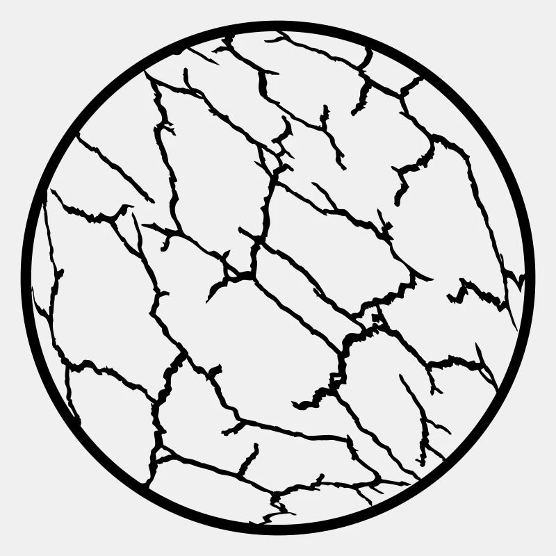 Risse Muster Planet Ball