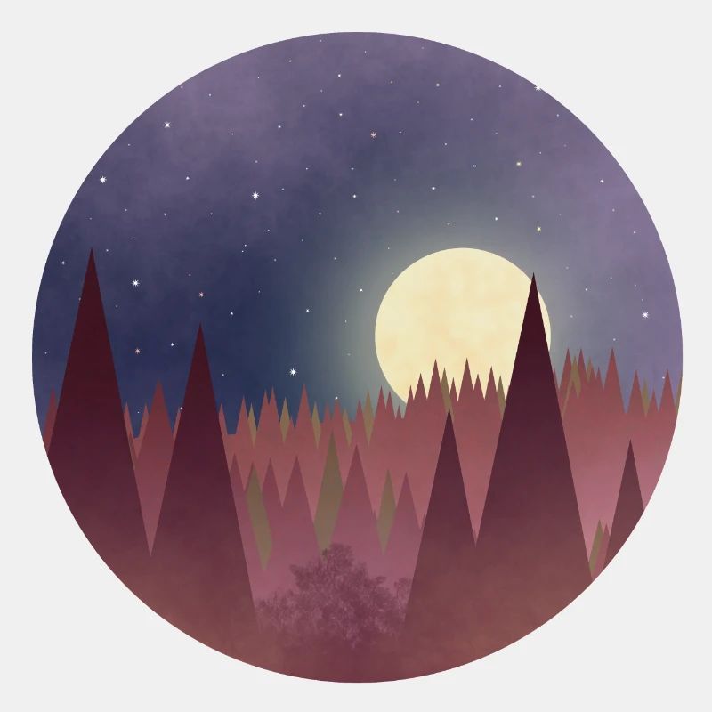 Mond mitten im Wald