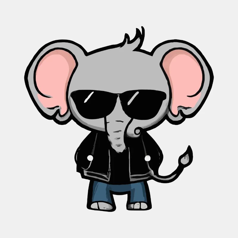 Elefanten-Punk-Kawai