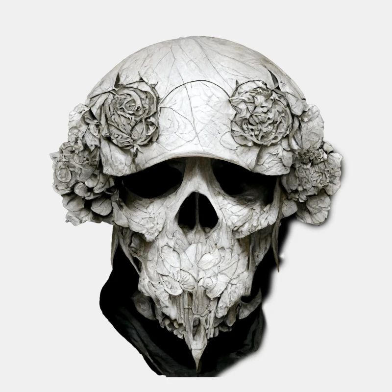 Skull Head Roses
