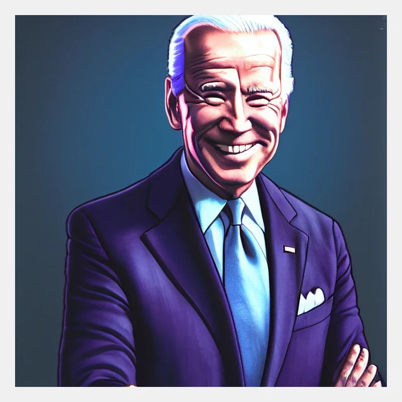 Joe Biden Cartoon-malerei