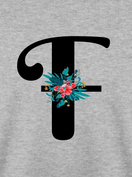 Buchstabe F geblüht