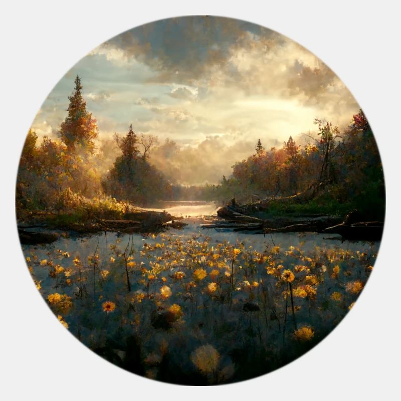 Le monde de Phantas avec le soleil et les nuages