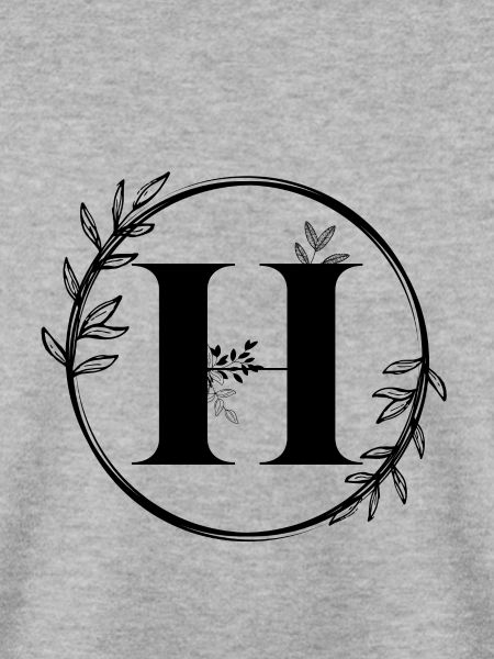Buchstabe H Floral