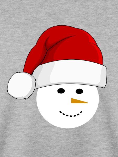 Schneemann mit Weihnachtsmütze