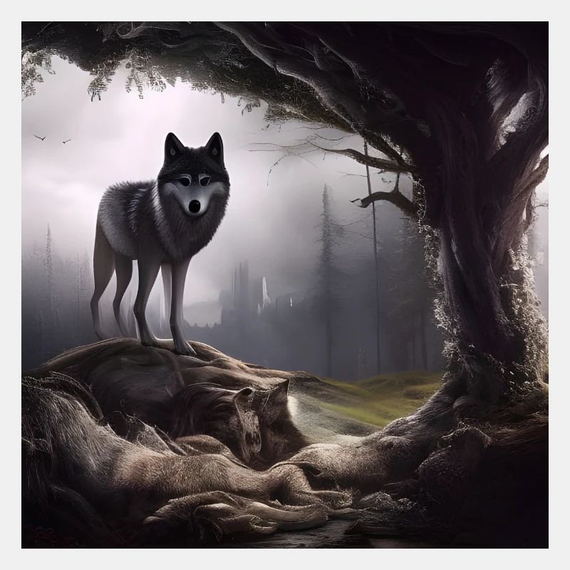 Wolf im Wald