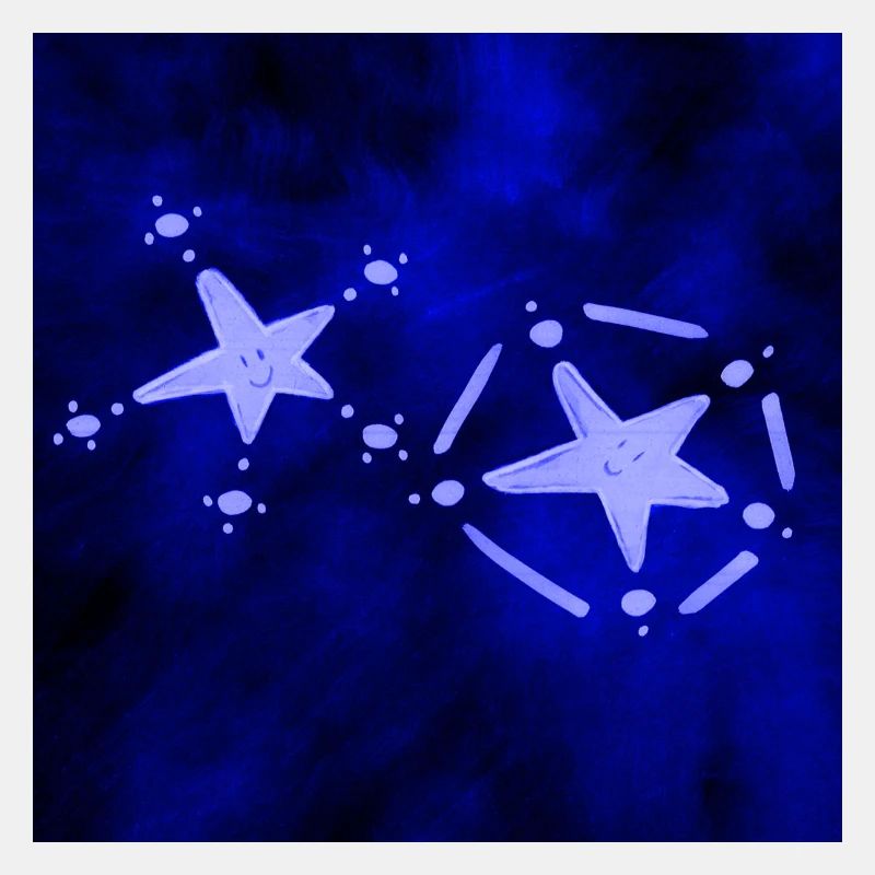 2 BLAUE STERNE