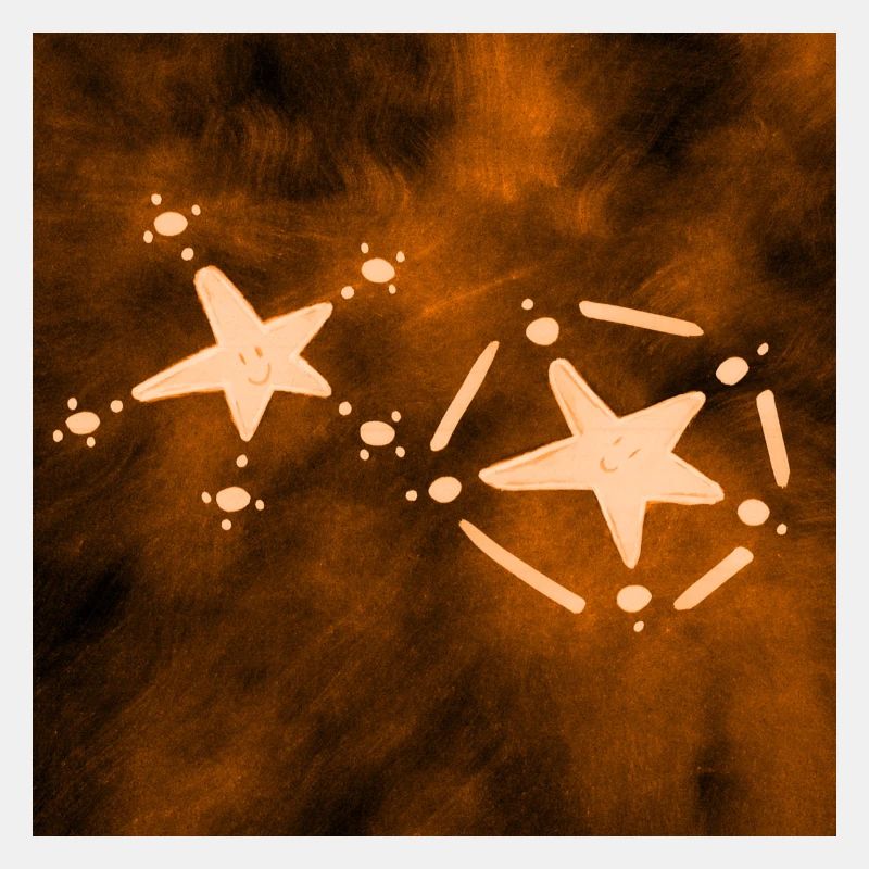 2 STERNE ORANGE