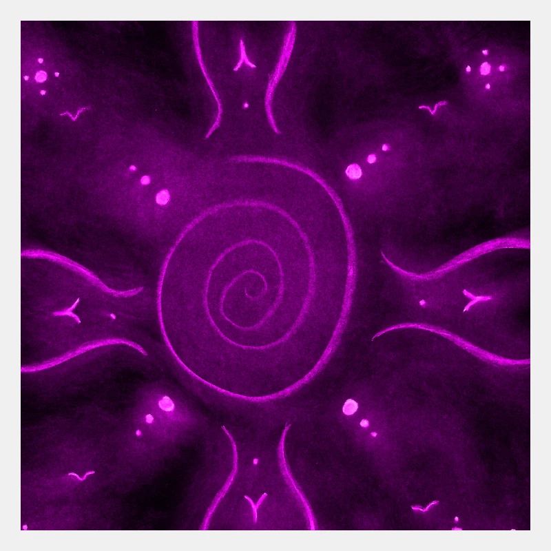 SONNIGES LILA MANDALA