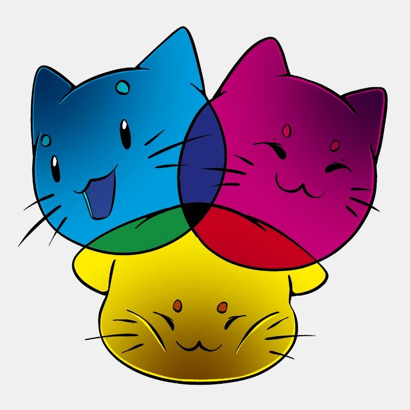 CMYK - Analog Katzen Motiv