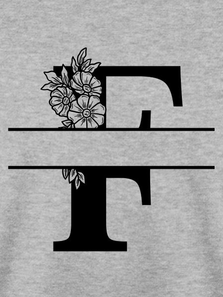 Personalisierter Blumenbuchstabe F