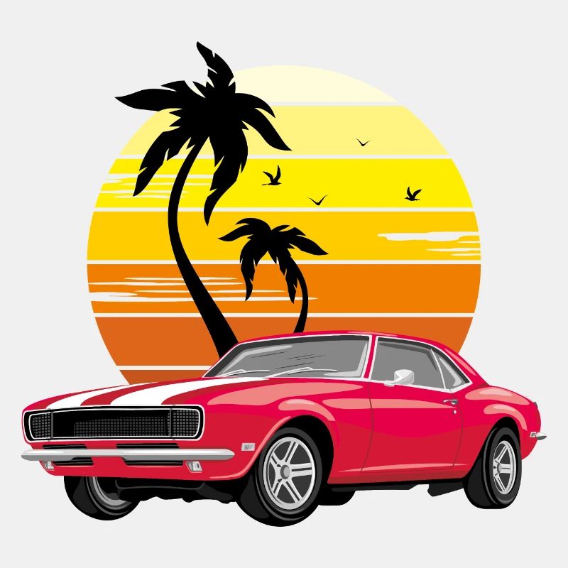 Klassisches rotes Retro-Auto