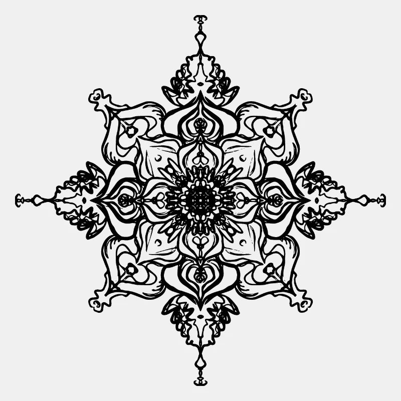 Mandala Snowflake Muster Geometrisch