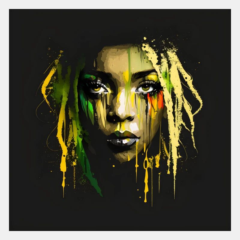 Face Frau Dreadlocks n°7