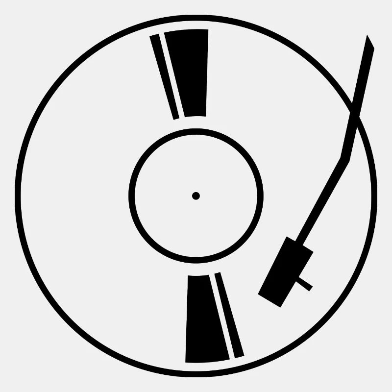 Vinyl Schallplatte schwarz