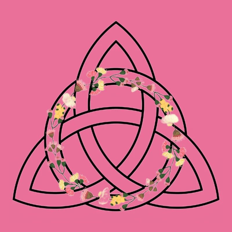 Keltisches Symbol - Triquetra / Triquette oder Triquel.