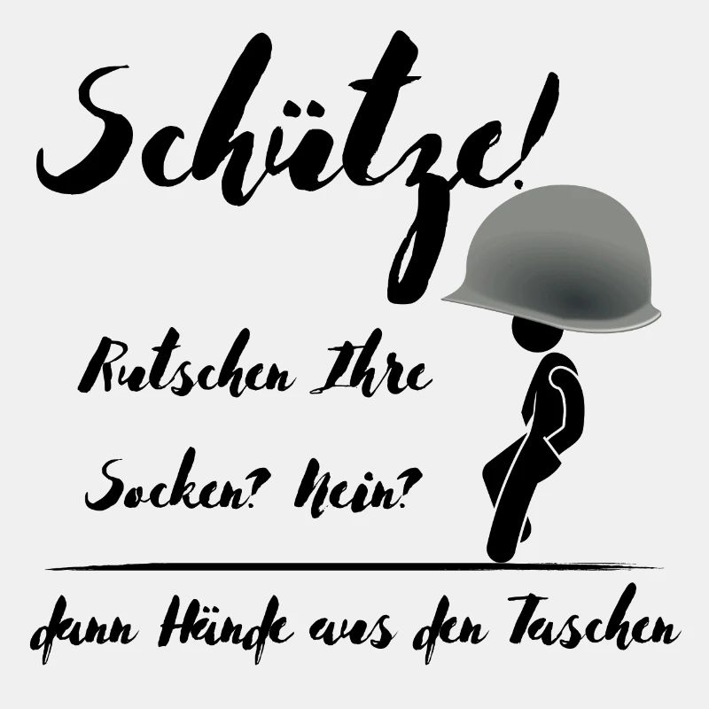 Hände vom Sack Soldat