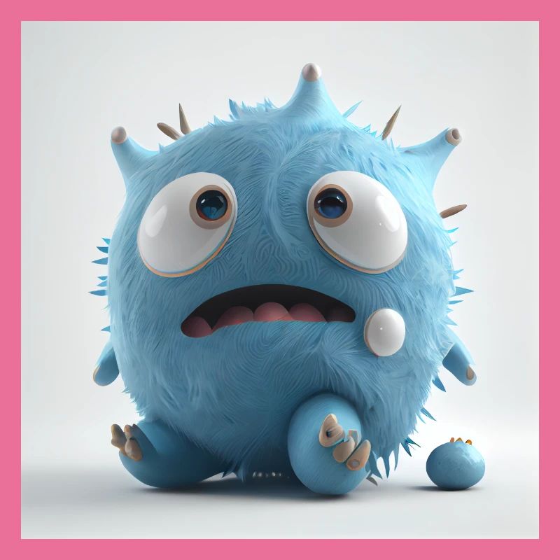 Blaues Monsterchen