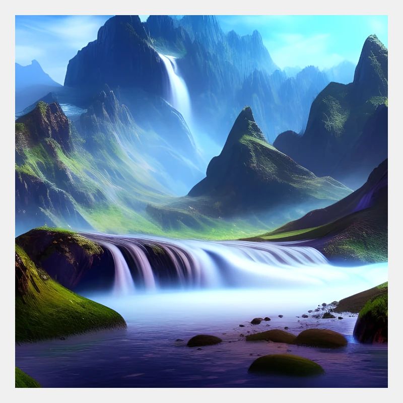 Cascade et Berge_01