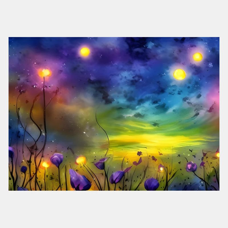 Starry Night Flowers