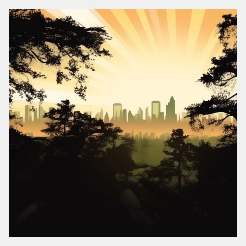 Die Stadt hinter dem Wald