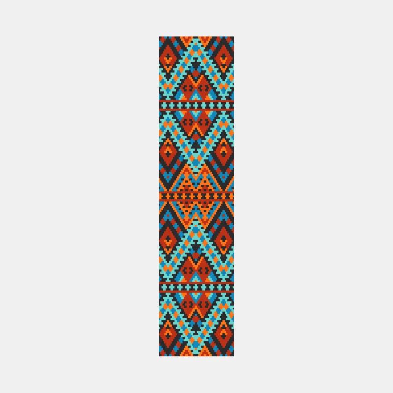 Buchstabe I- Boho-Design, buntes Monogramm