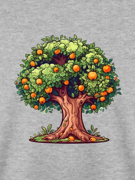 Karikatur-Orangenbaum
