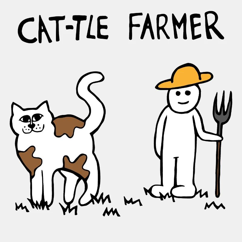 Rinder Katze Bauer