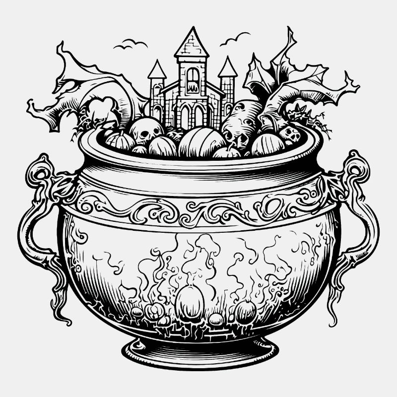 Cauldron Magical Witch Halloween