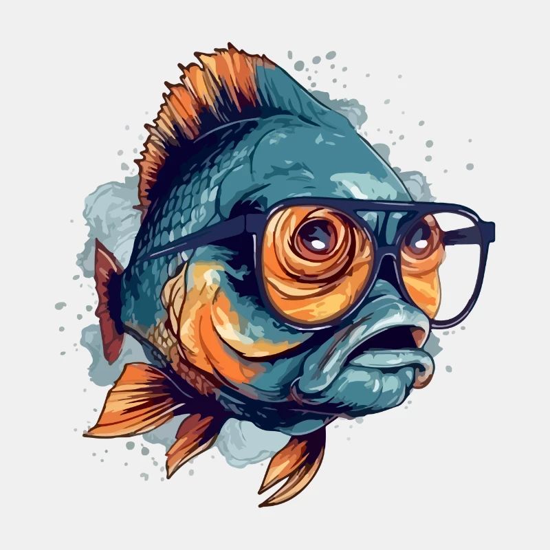 Blop the spectacled fish