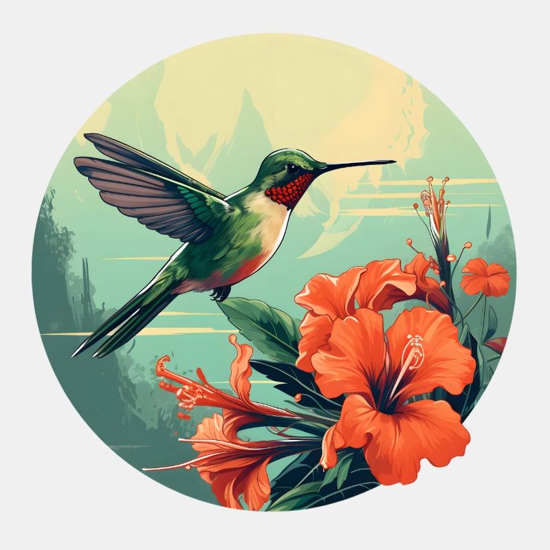 Flatternder Kolibri