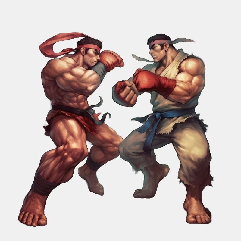 Conceptions dynamiques de style Streetfighter pour le combat