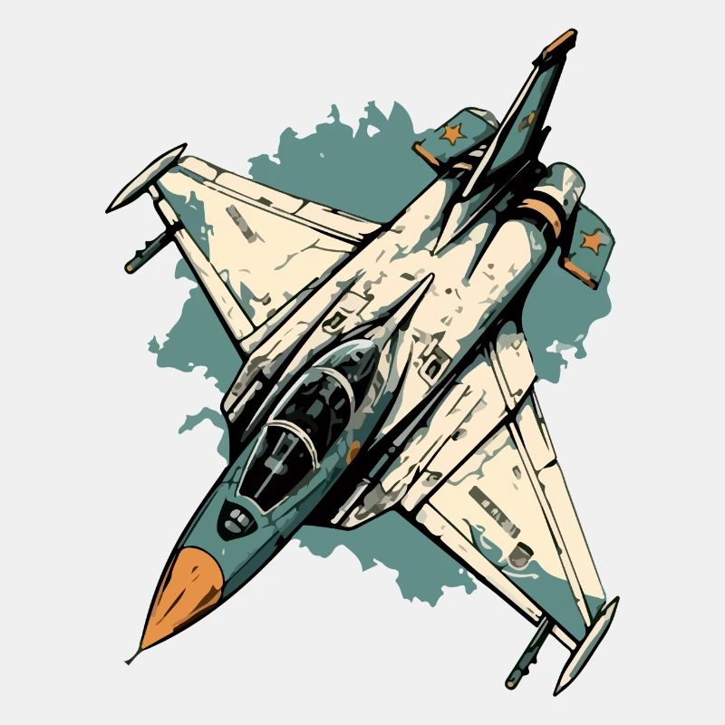Blaues Sturmflugzeug