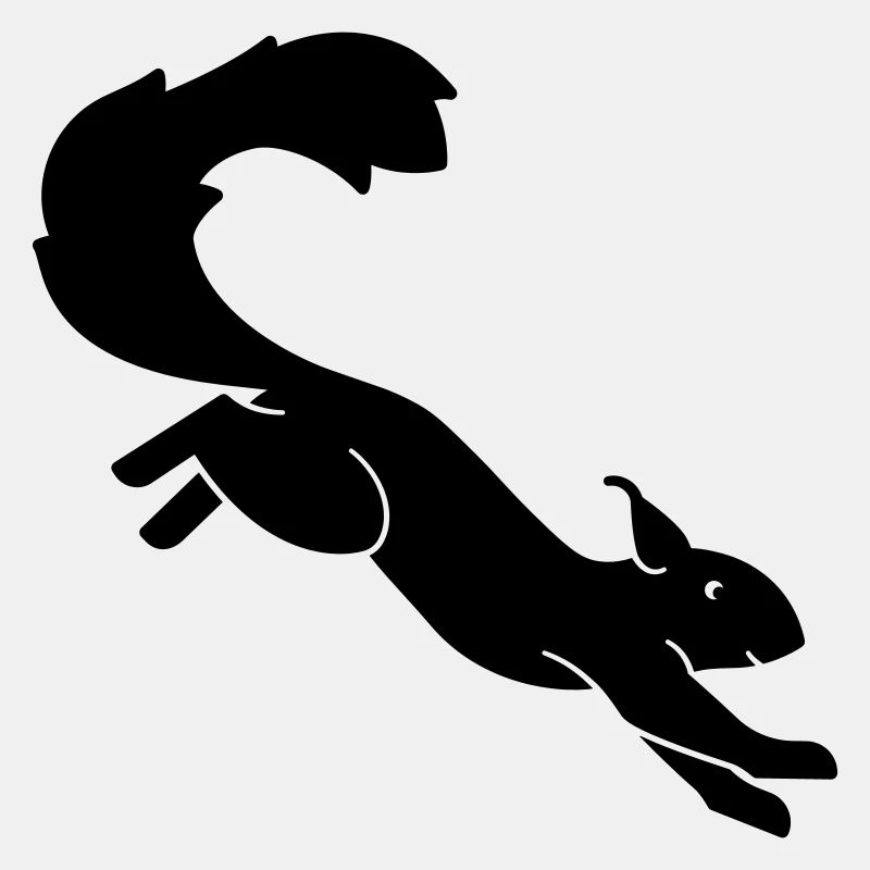 Eichhörnchen im Sprung