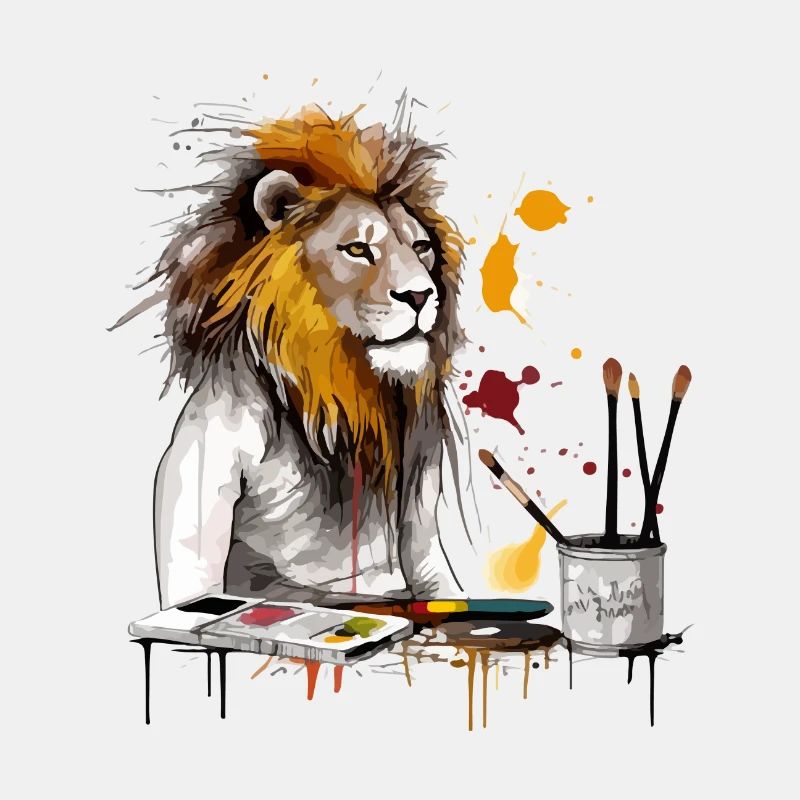 Leo the lion painter