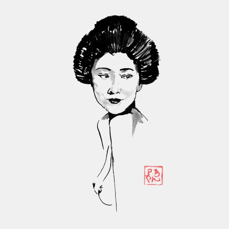 Nackte Geisha
